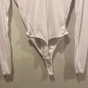 Never worn ribbed white bodysuit